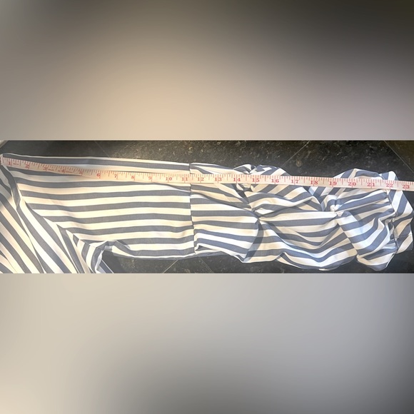 AOMEI ORIGAMI PEPLUM STRIPED TOP - Picture 12 of 12